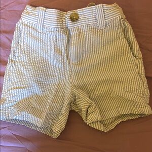 Janie and Jack Blue and White Striped Shorts